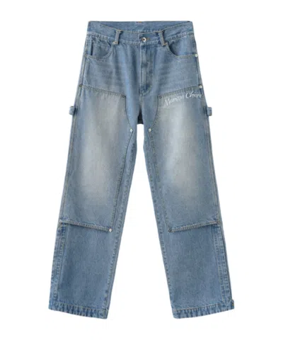 Marissa Chiara Belted Jeans In Blue