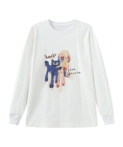 Marissa Chiara Crew Neck T-shirt In White
