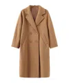 Marissa Chiara Double-breasted Coat In Brown