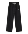 Marissa Chiara Drawstring Elastic Waist Casual Pants In Black