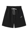 Marissa Chiara Drawstring Elastic Waist Shorts In Black