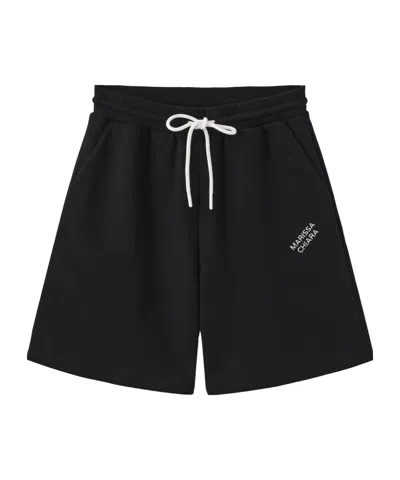 Marissa Chiara Drawstring Elastic Waist Shorts In Black