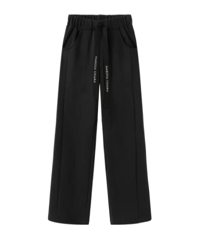 Marissa Chiara Drawstring Sweatpants In Black