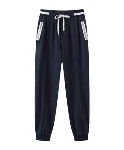 Marissa Chiara Drawstring Sweatpants In Blue