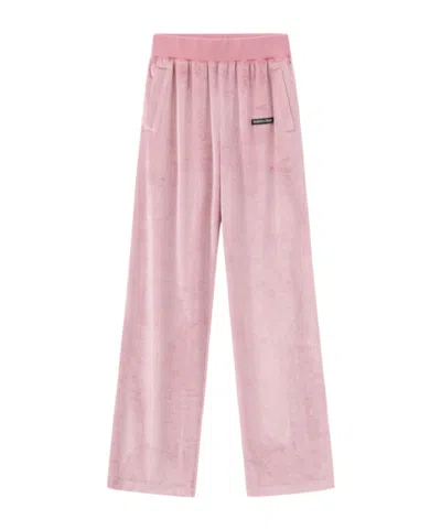 Marissa Chiara Elastic Waist Casual Pants In Pink