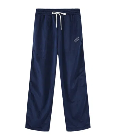 Marissa Chiara Elastic Waist Drawstring Sweatpants In Blue