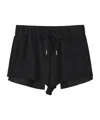 Marissa Chiara Elastic Waist Shorts In Black
