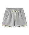 Marissa Chiara Elastic Waist Shorts In Gray