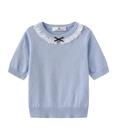 Marissa Chiara Knitted Pullover In Blue