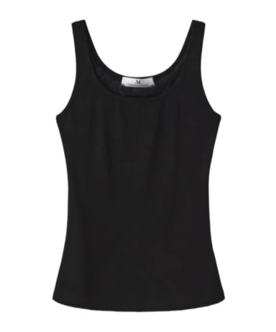 Marissa Chiara Lace Neckline Vest In Black