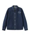 Marissa Chiara Lapel Denim Jacket In Blue