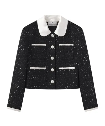 Marissa Chiara Long Sleeve Jacket In Black