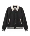 Marissa Chiara Long-sleeved Casual Jacket In Black