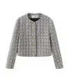 Marissa Chiara Long-sleeved Casual Jacket In Gray