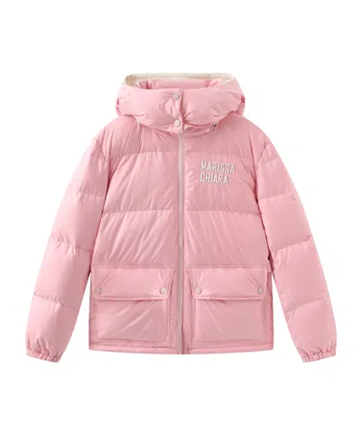 Marissa Chiara Long-sleeved Cotton Jacket In Pink