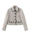 Marissa Chiara Long-sleeved Jacket In Gray