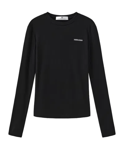 Marissa Chiara Long-sleeved T-shirt In Black