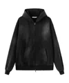 Marissa Chiara Long-sleeved Zip-up Sweatshirt In Black