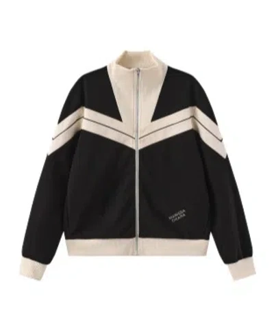 Marissa Chiara Long-sleeve Zip-up Sweatshirt In Black