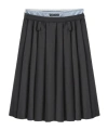 Marissa Chiara Patchwork Skirt In Gray