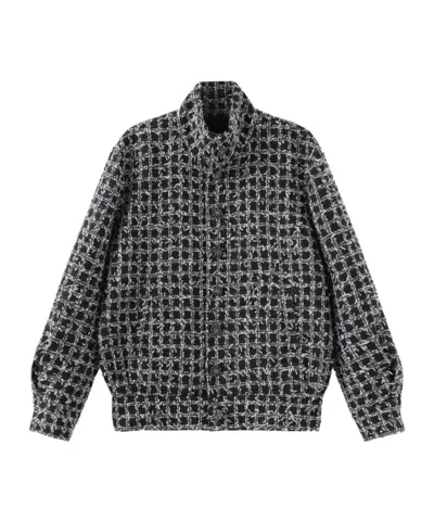 Marissa Chiara Plaid Casual Jacket In Black