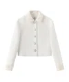 Marissa Chiara Sequined Long-sleeved Jacket In White