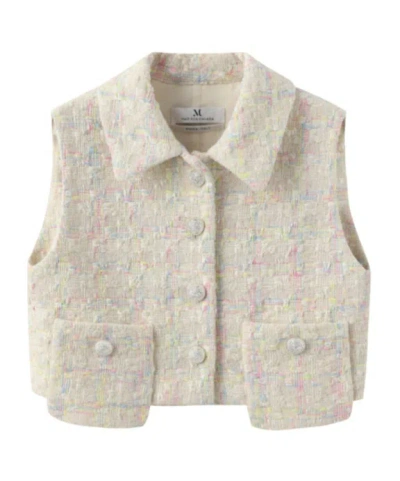 Marissa Chiara Sleeveless Vest In Neutral