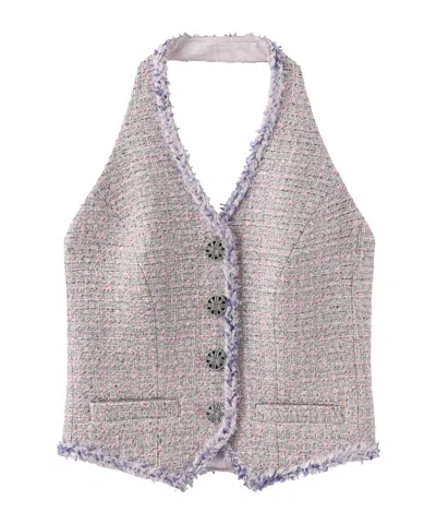 Marissa Chiara Sleeveless Vest In Purple