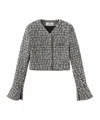 Marissa Chiara V-neck Casual Jacket In Gray