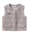Marissa Chiara V-neck Vest In Pink