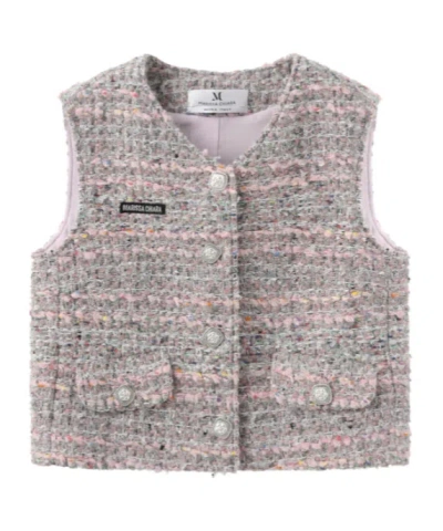 Marissa Chiara V-neck Vest In Pink