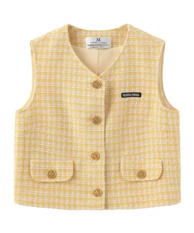 Marissa Chiara V-neck Vest In Yellow