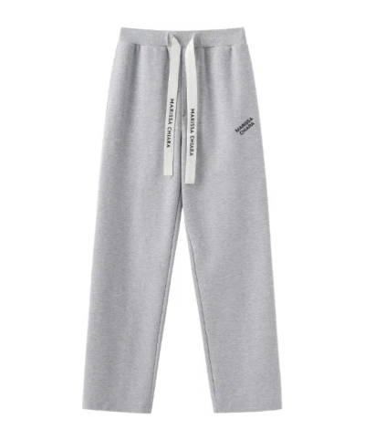 Marissa Chiara Webbing Sweatpants In Gray