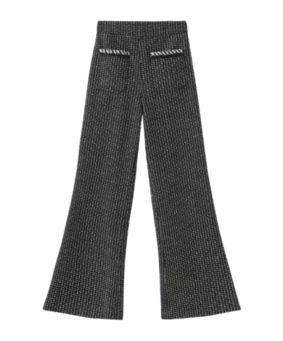 Marissa Chiara Wide-leg Casual Pants In Gray