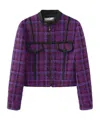 Marissa Chiara Zip-up Jacket In Purple