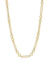 Marissa Diamonds 14k Yellow Gold Medium Albert Chain Necklace In Brown