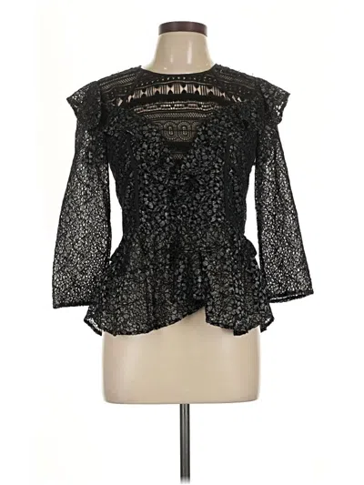 Pre-owned Marissa Webb 3/4 Sleeve Blouse In Black