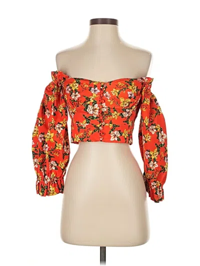 Pre-owned Marissa Webb 3/4 Sleeve Blouse In Orange