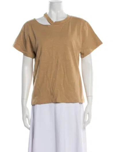 Pre-owned Marissa Webb Asymmetrical Short Sleeve T-shirt W/ Tags In Neutral