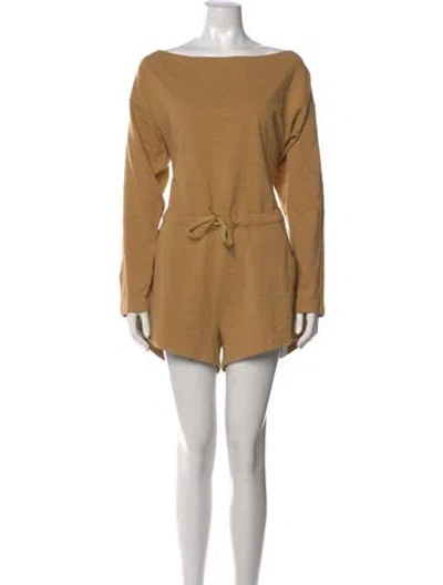 Pre-owned Marissa Webb Bateau Neckline Romper W/ Tags In Neutral