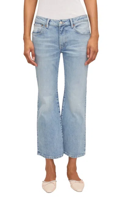 Marissa Webb Cal Low Rider Jeans In Light Blue Vintage Wash In Multi