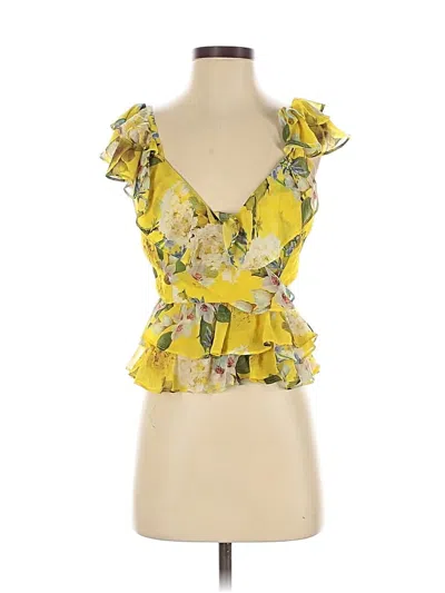 Pre-owned Marissa Webb Collective Sleeveless Blouse In Yellow