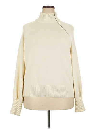 Pre-owned Marissa Webb Collective Turtleneck Sweater In White
