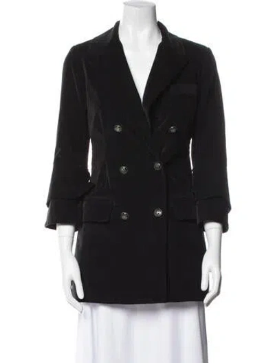 Pre-owned Marissa Webb Corduroy Blazer In Black