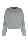 Marissa Webb Cotton Crew-neck Sweatshirt In Gray