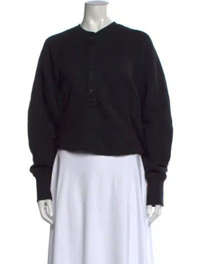 Pre-owned Marissa Webb Crew Neck Long Sleeve Sweatshirt In Black