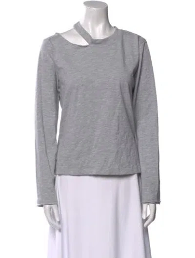 Pre-owned Marissa Webb Crew Neck Long Sleeve Sweatshirt In Gray