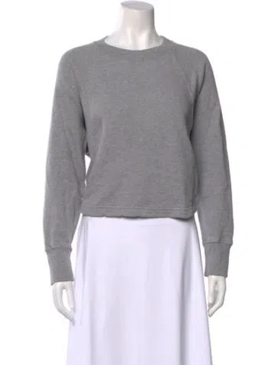 Pre-owned Marissa Webb Crew Neck Long Sleeve Sweatshirt In Gray