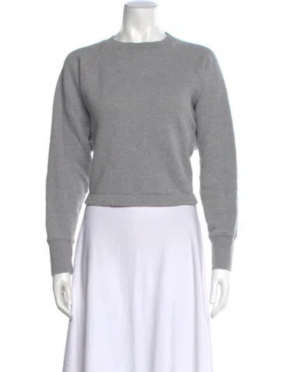 Pre-owned Marissa Webb Crew Neck Long Sleeve Sweatshirt In Gray