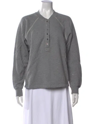 Pre-owned Marissa Webb Crew Neck Long Sleeve Sweatshirt In Gray